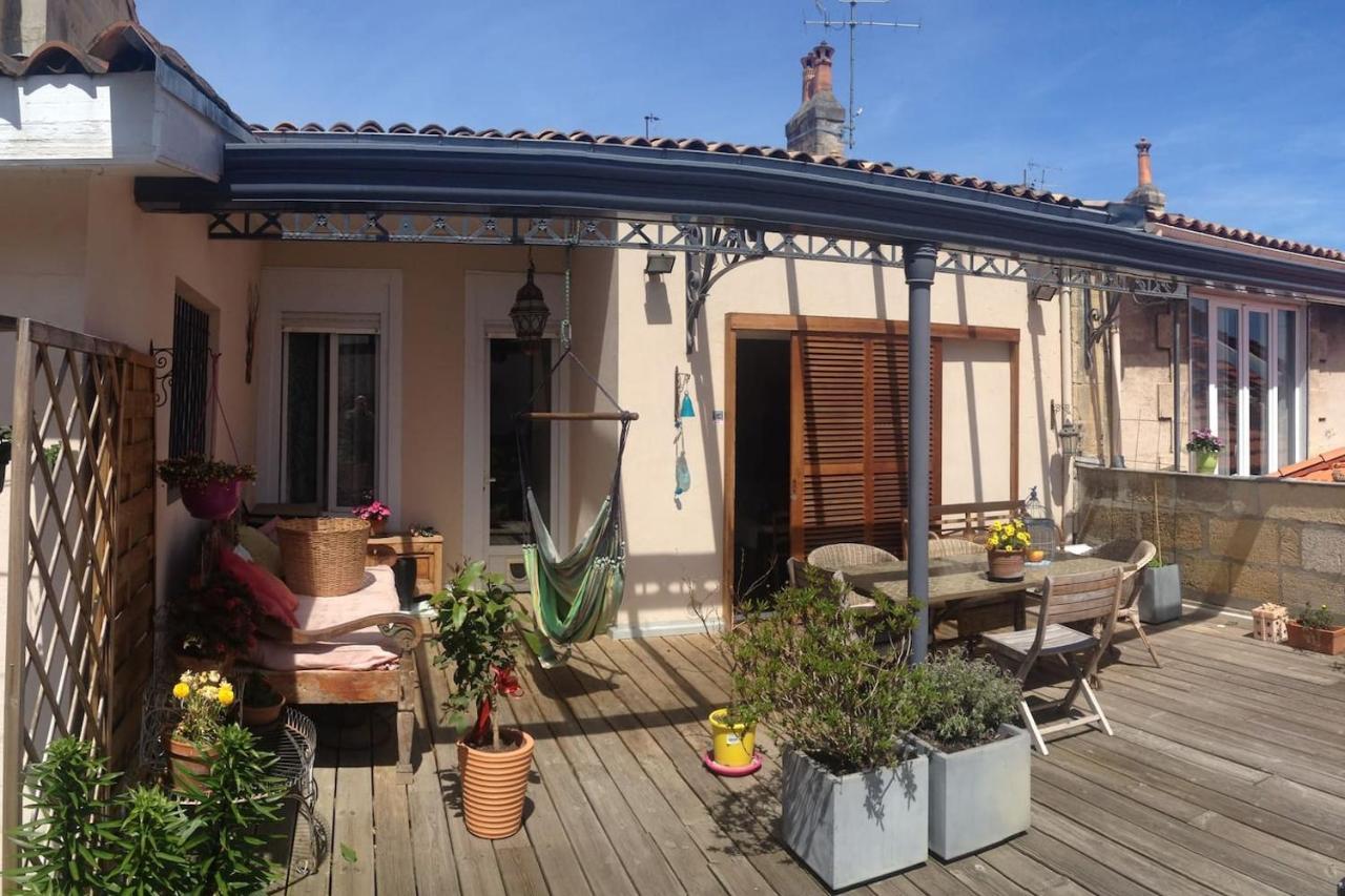 Calme , Proche Du Centre, Grande Terrasse, Petit Dejeuner Бордо Екстер'єр фото